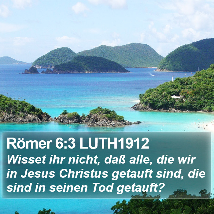 Römer 6:3 LUTH1912 Bible Study