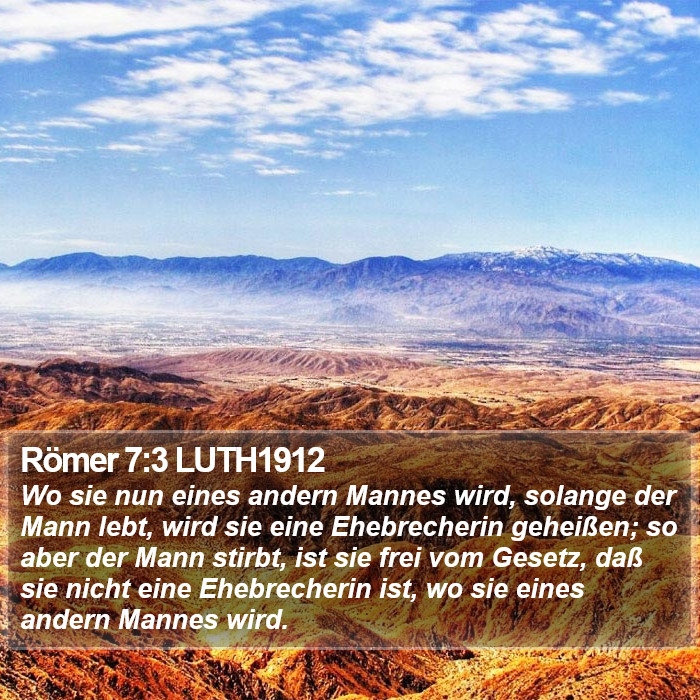 Römer 7:3 LUTH1912 Bible Study