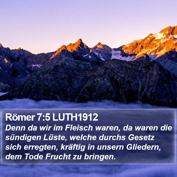 Römer 7:5 LUTH1912 Bible Study