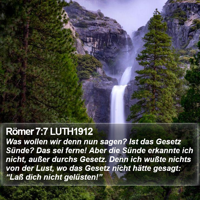 Römer 7:7 LUTH1912 Bible Study