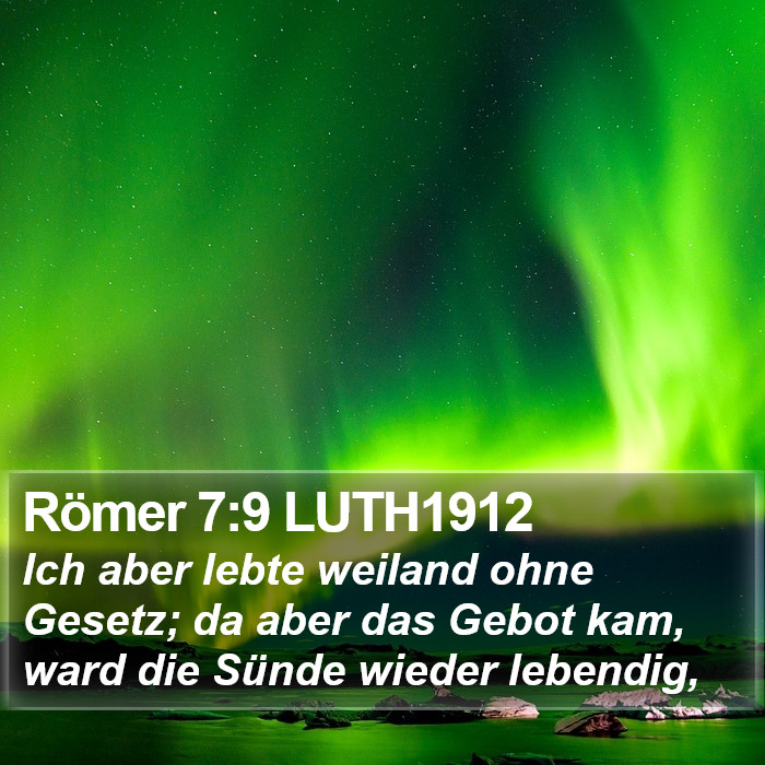 Römer 7:9 LUTH1912 Bible Study