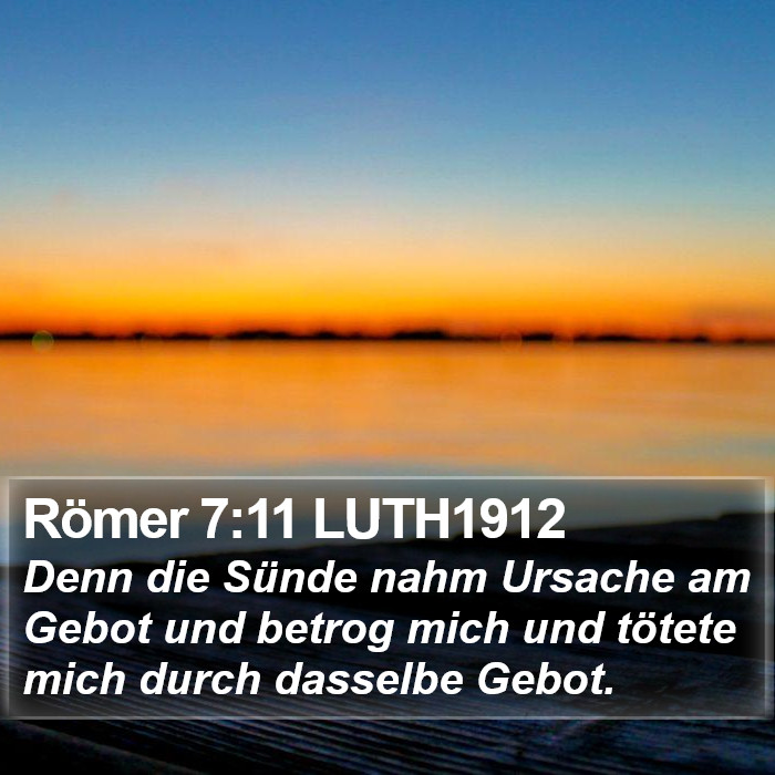 Römer 7:11 LUTH1912 Bible Study