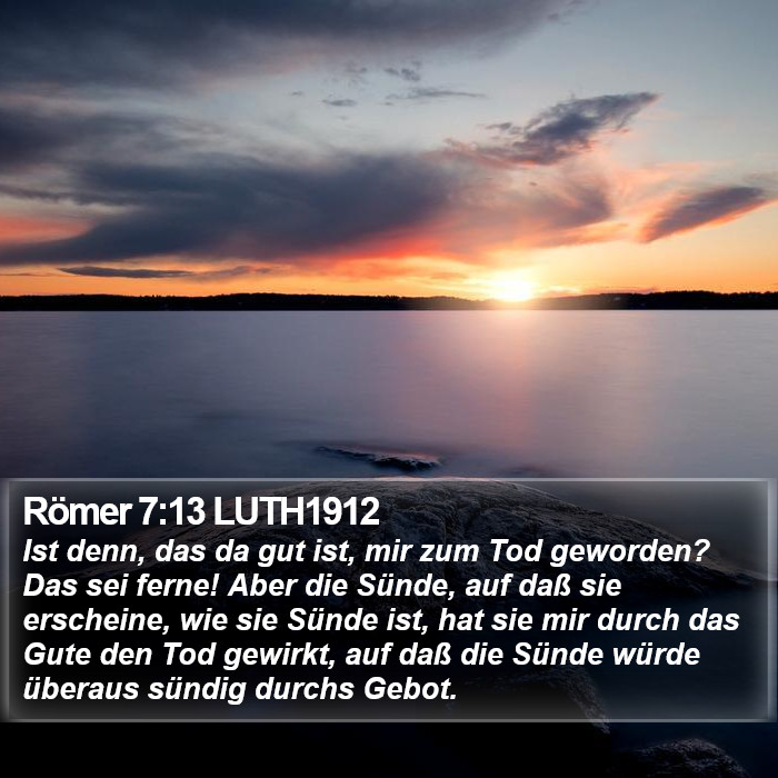 Römer 7:13 LUTH1912 Bible Study