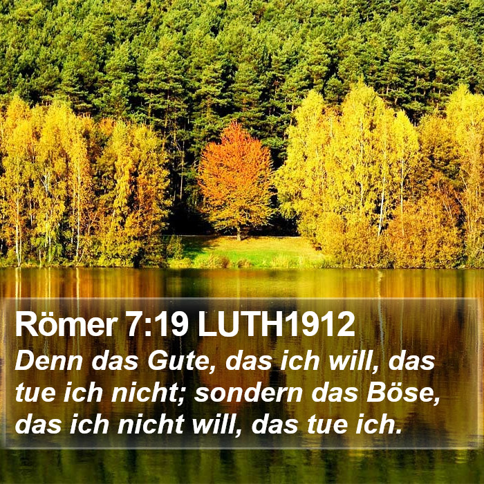 Römer 7:19 LUTH1912 Bible Study