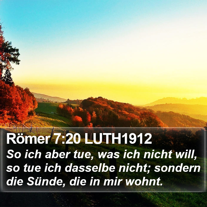 Römer 7:20 LUTH1912 Bible Study