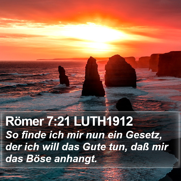 Römer 7:21 LUTH1912 Bible Study