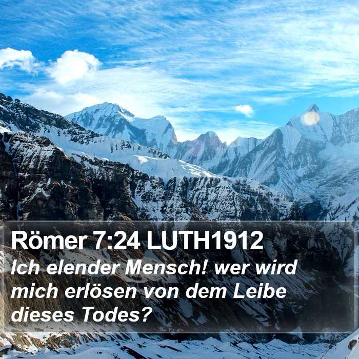 Römer 7:24 LUTH1912 Bible Study