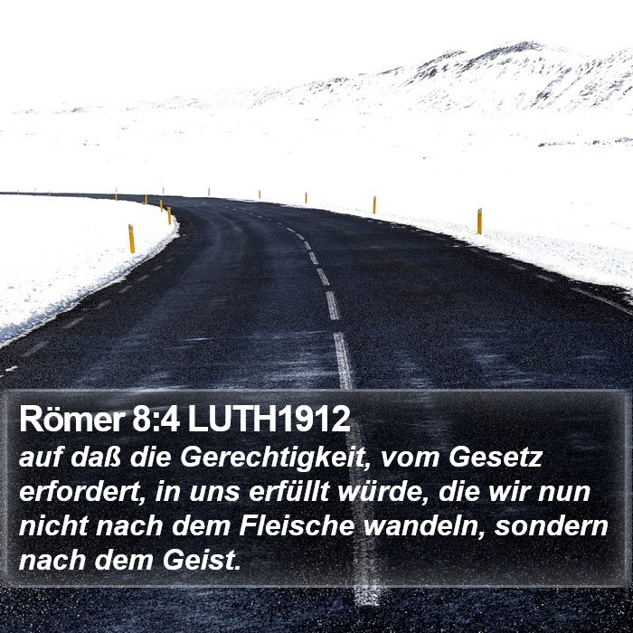 Römer 8:4 LUTH1912 Bible Study