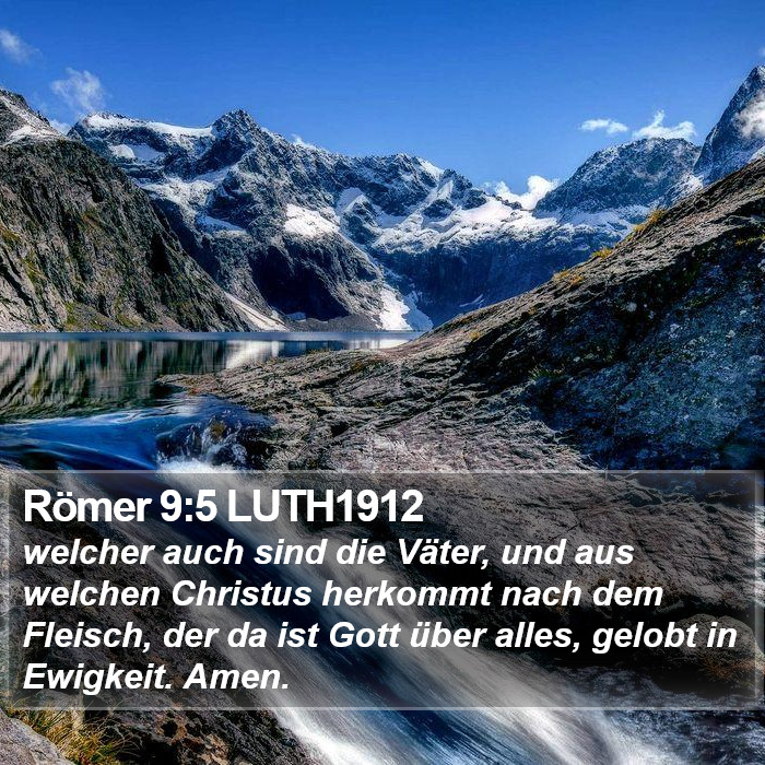 Römer 9:5 LUTH1912 Bible Study