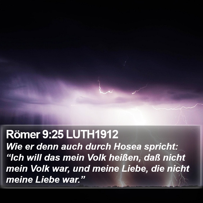 Römer 9:25 LUTH1912 Bible Study