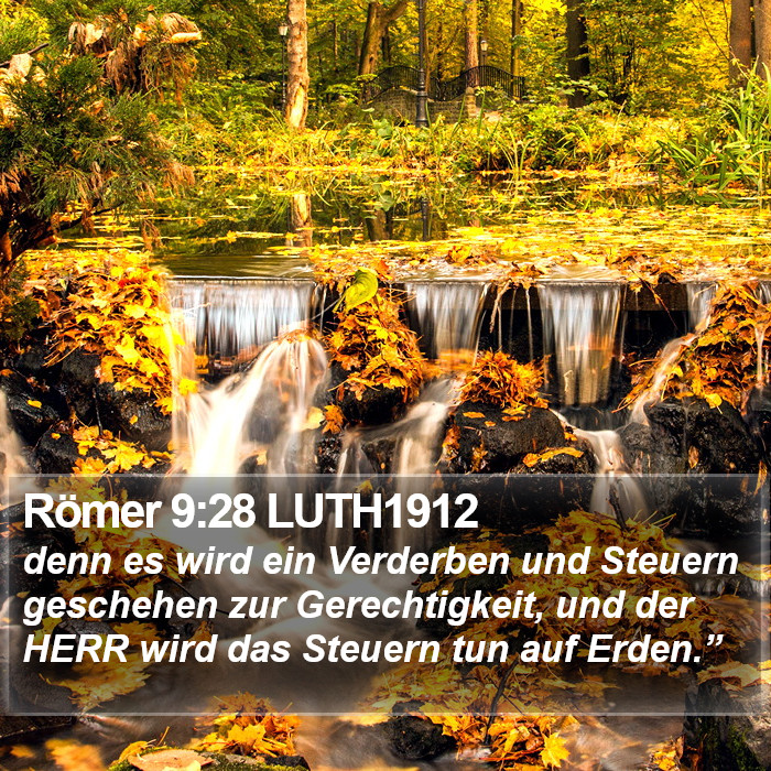 Römer 9:28 LUTH1912 Bible Study
