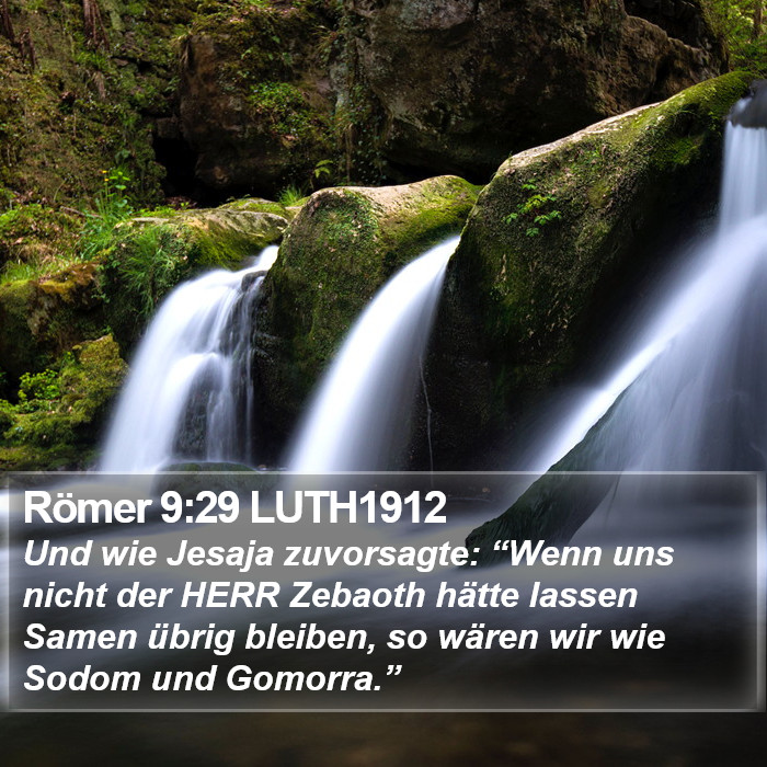 Römer 9:29 LUTH1912 Bible Study