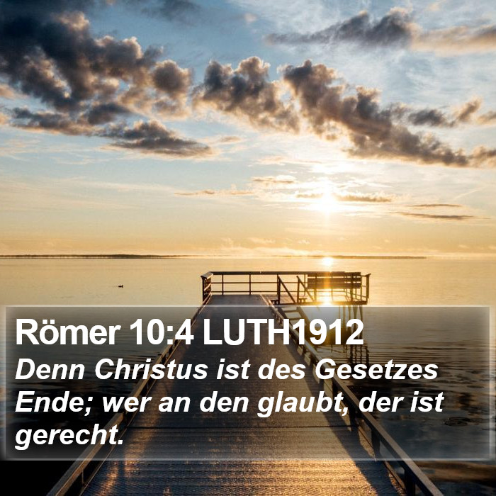 Römer 10:4 LUTH1912 Bible Study