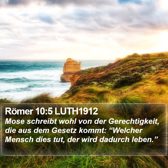 Römer 10:5 LUTH1912 Bible Study