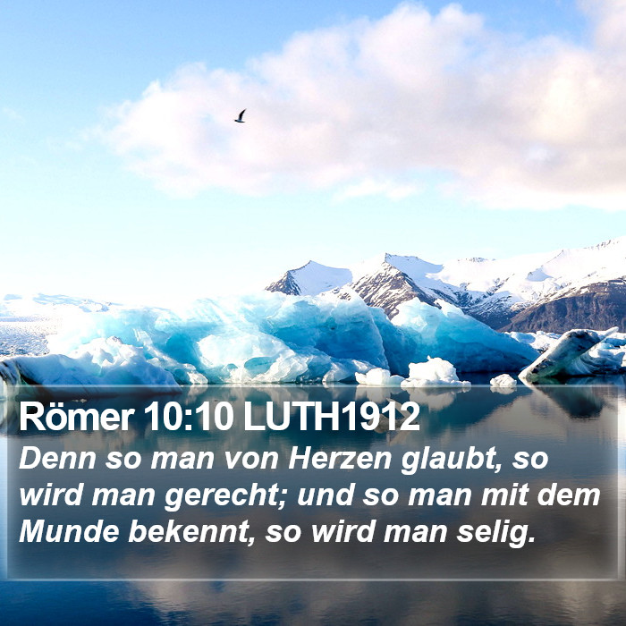 Römer 10:10 LUTH1912 Bible Study