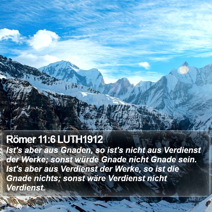 Römer 11:6 LUTH1912 Bible Study