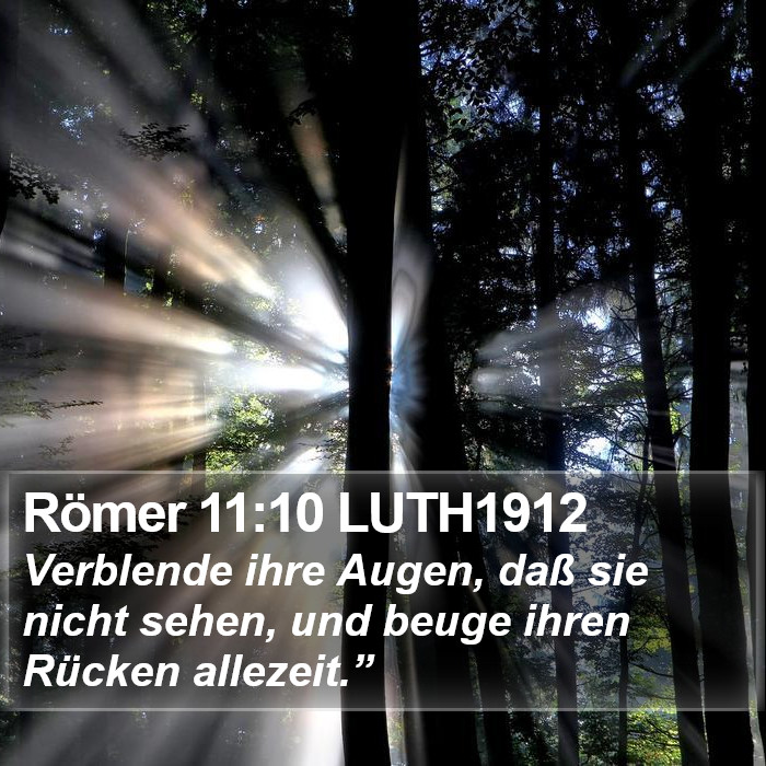 Römer 11:10 LUTH1912 Bible Study