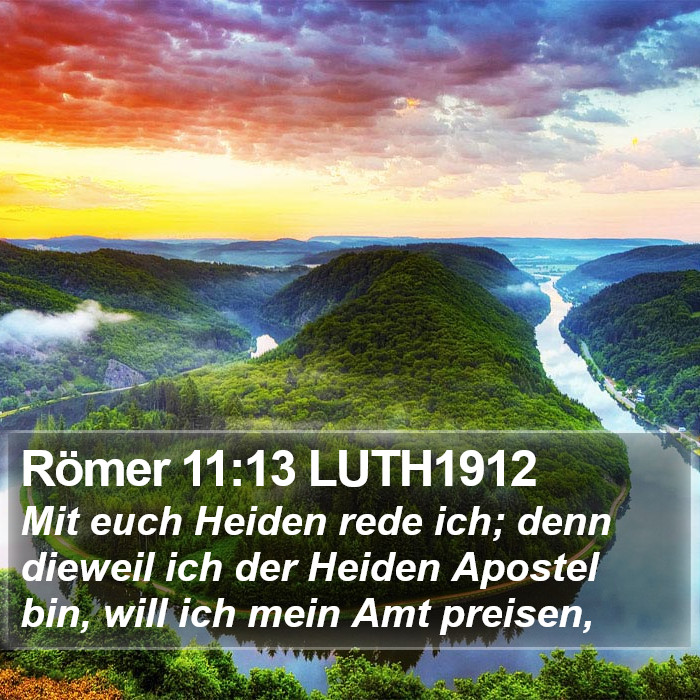 Römer 11:13 LUTH1912 Bible Study