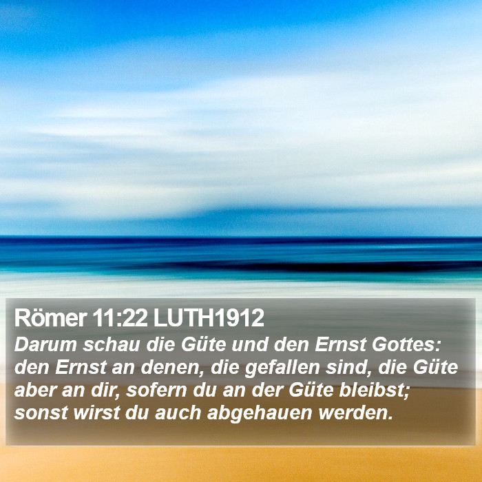 Römer 11:22 LUTH1912 Bible Study
