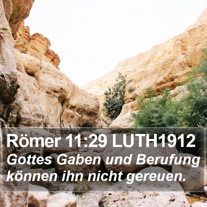 Römer 11:29 LUTH1912 Bible Study