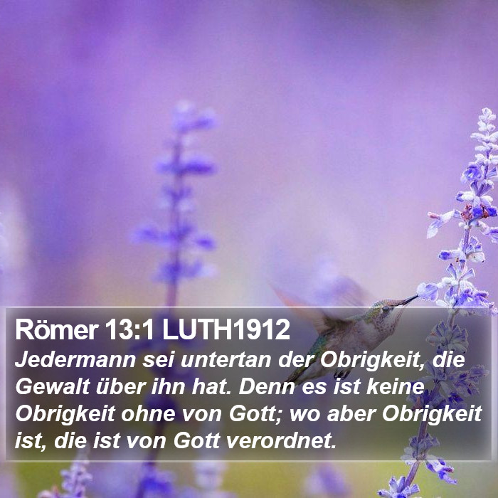 Römer 13:1 LUTH1912 Bible Study