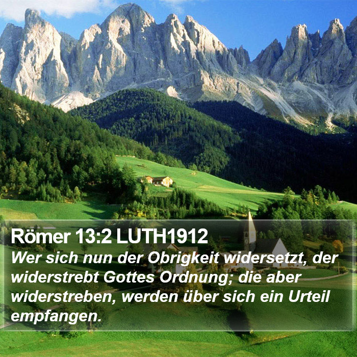 Römer 13:2 LUTH1912 Bible Study