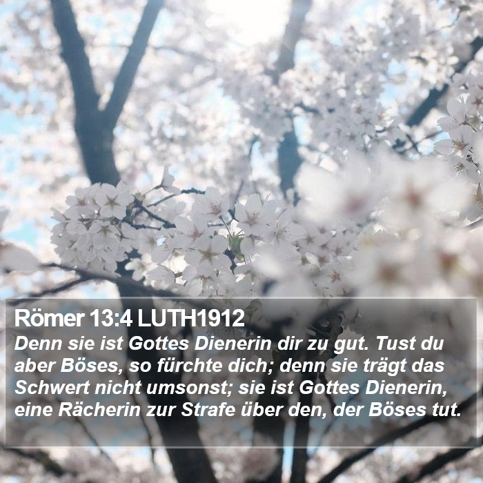 Römer 13:4 LUTH1912 Bible Study