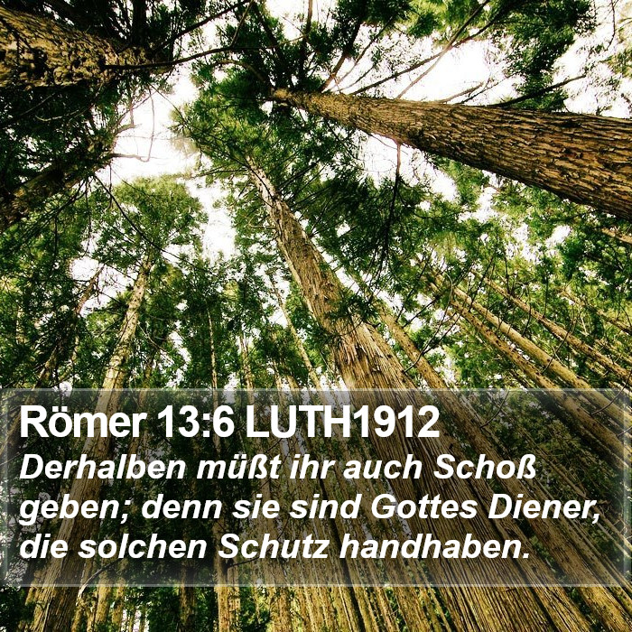 Römer 13:6 LUTH1912 Bible Study