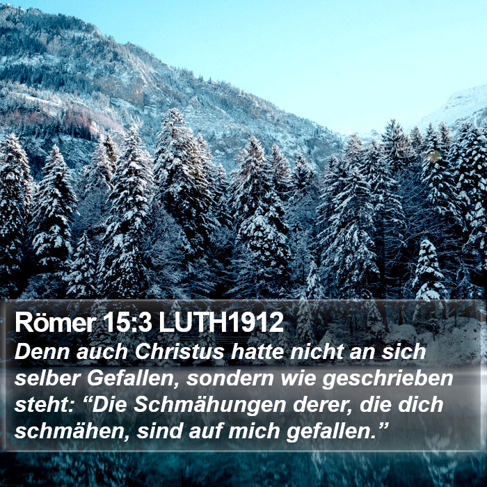 Römer 15:3 LUTH1912 Bible Study
