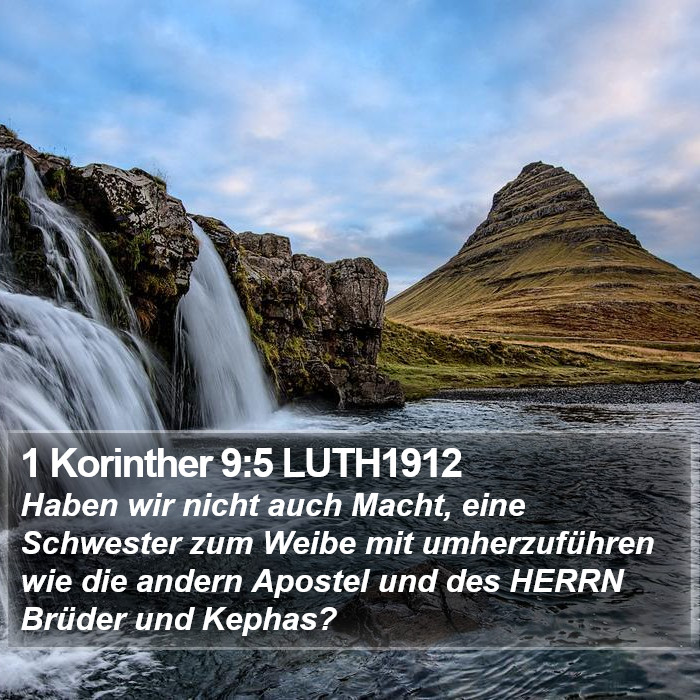 1 Korinther 9:5 LUTH1912 Bible Study