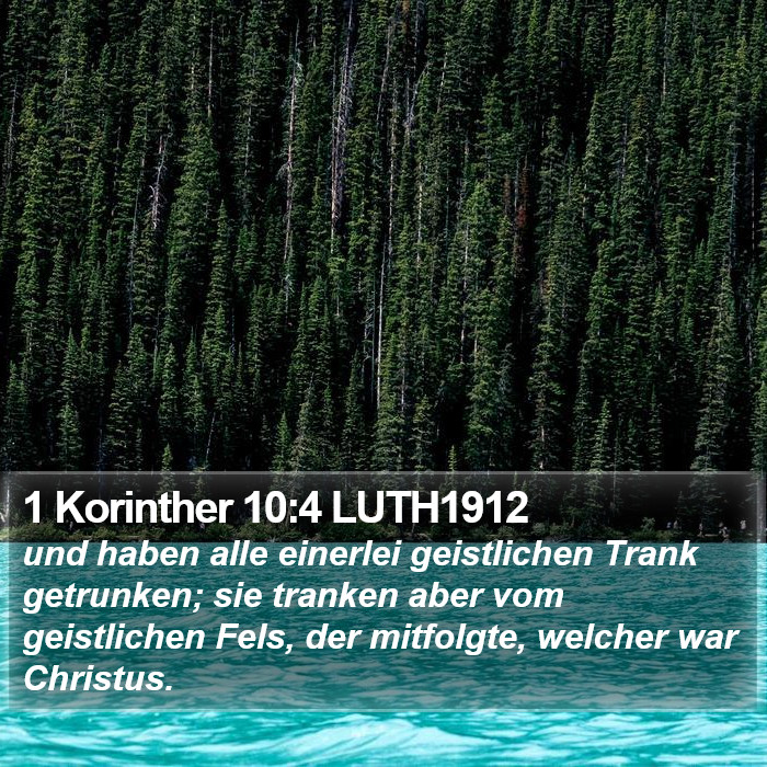 1 Korinther 10:4 LUTH1912 Bible Study