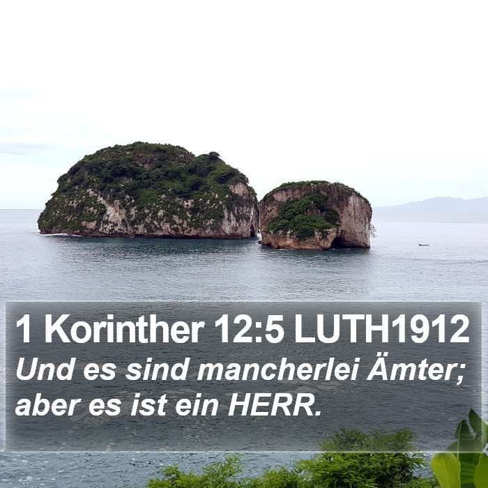 1 Korinther 12:5 LUTH1912 Bible Study