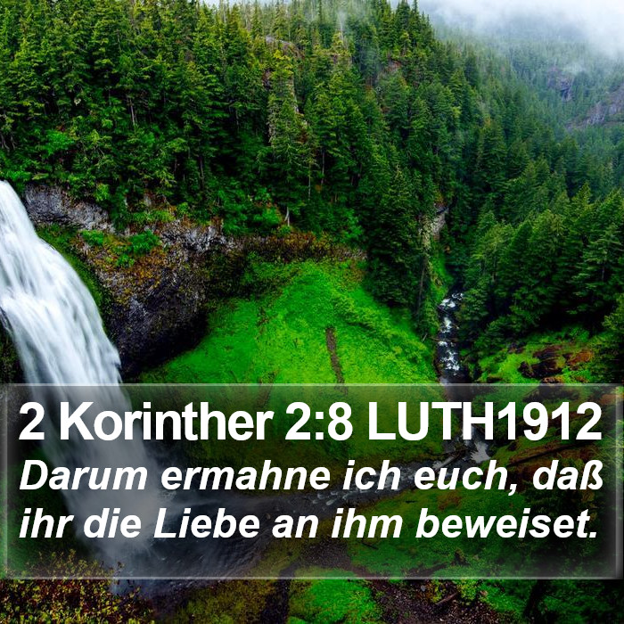 2 Korinther 2:8 LUTH1912 Bible Study