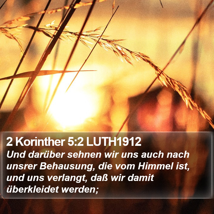 2 Korinther 5:2 LUTH1912 Bible Study