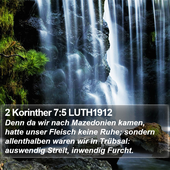 2 Korinther 7:5 LUTH1912 Bible Study