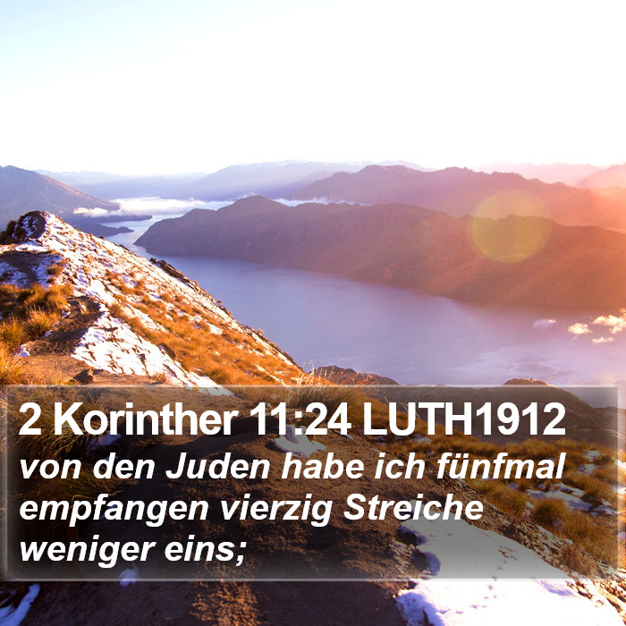 2 Korinther 11:24 LUTH1912 Bible Study