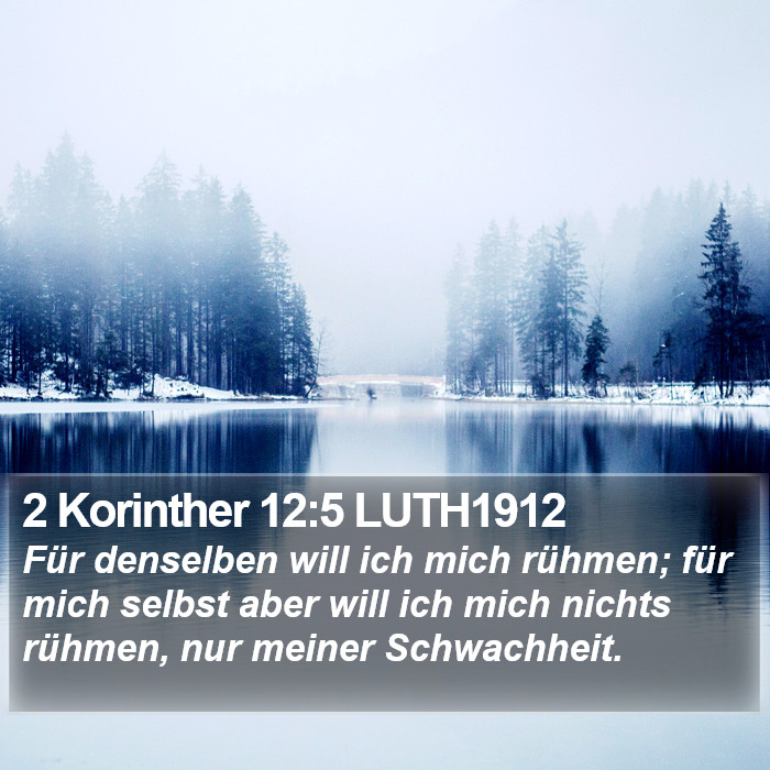 2 Korinther 12:5 LUTH1912 Bible Study