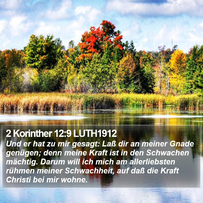 2 Korinther 12:9 LUTH1912 Bible Study