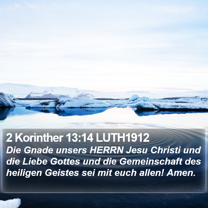 2 Korinther 13:14 LUTH1912 Bible Study