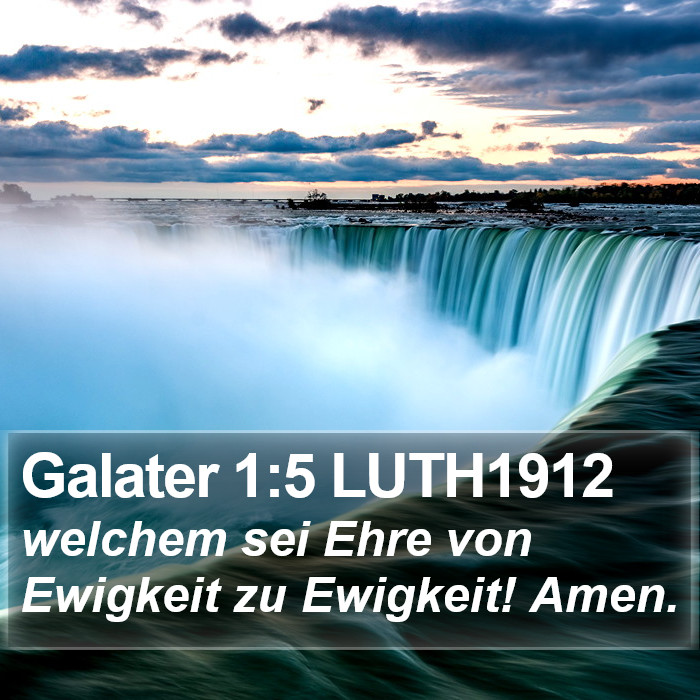 Galater 1:5 LUTH1912 Bible Study