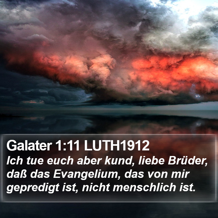 Galater 1:11 LUTH1912 Bible Study