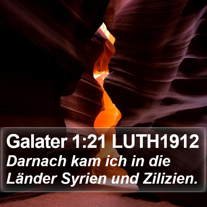 Galater 1:21 LUTH1912 Bible Study