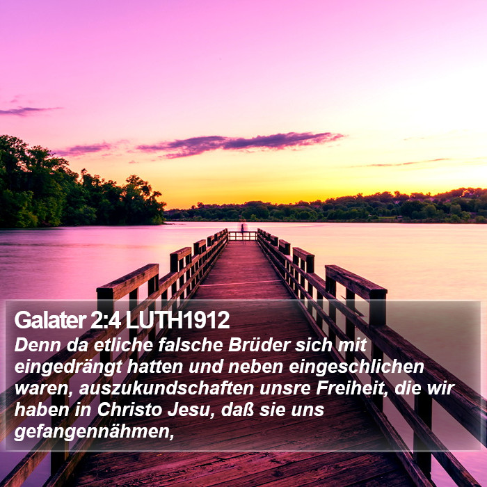 Galater 2:4 LUTH1912 Bible Study
