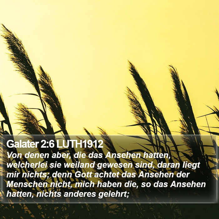 Galater 2:6 LUTH1912 Bible Study