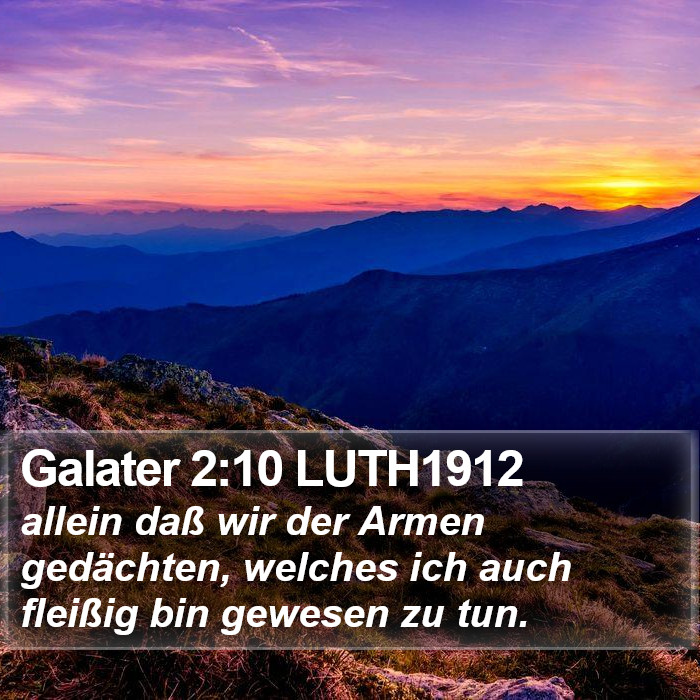 Galater 2:10 LUTH1912 Bible Study