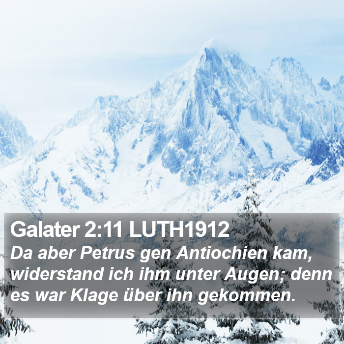 Galater 2:11 LUTH1912 Bible Study
