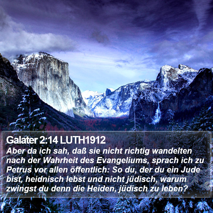 Galater 2:14 LUTH1912 Bible Study