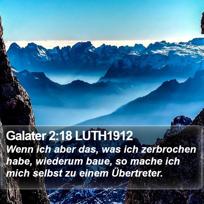 Galater 2:18 LUTH1912 Bible Study