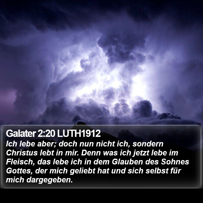 Galater 2:20 LUTH1912 Bible Study