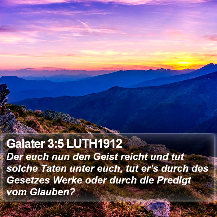 Galater 3:5 LUTH1912 Bible Study
